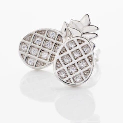 Boucles D'oreilles Puces Harold Argent Blanc Oxyde De Zirconium -Garmin Soldes FAOFBZW1MN view2