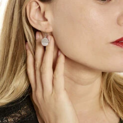 Boucles D'oreilles Pendantes Argent Henrick Oxydes De Zirconium -Garmin Soldes FAOFBZW1PN model0