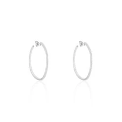 Créoles Argent Django Oxydes De Zirconium