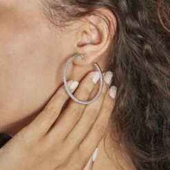 Créoles Argent Django Oxydes De Zirconium -Garmin Soldes FAOFBZW1Q5 model0