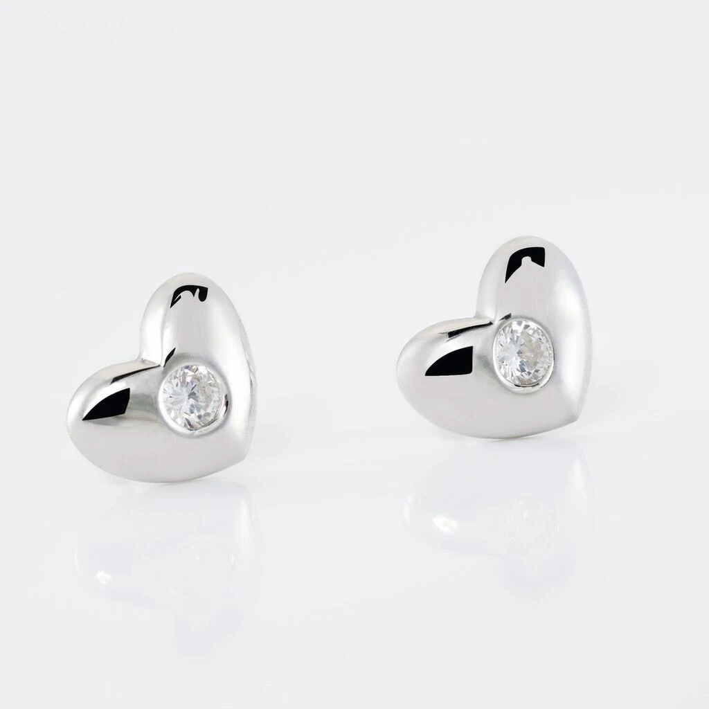 Boucles D'oreilles Puces Argent Santiago Oxydes De Zirconium 5 Boucles D'oreilles Puces Argent Santiago Oxydes De Zirconium – Image 3