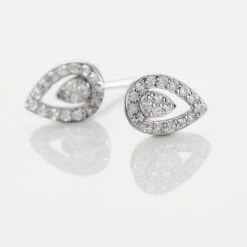 Boucles D'oreilles Puces Argent Blanc Grietje Oxydes De Zirconium -Garmin Soldes FAOFBZW1UI view2