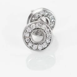 Boucles D'oreilles Puces Argent Blanc Eujen Oxydes De Zirconium -Garmin Soldes FAOFBZW1UW view2