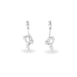 Boucles D'oreilles Pendantes Anna-isabelle Argent Oxyde De Zirconium