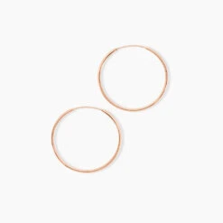 Creoles Argent Rose Olympia