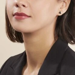 Boucles D'oreilles Puces Amellia Argent Rose Oxyde De Zirconium -Garmin Soldes FAOFRZN040 model0