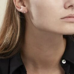 Boucles D'oreilles Puces Argent Rose Donella Oxyde De Zirconium -Garmin Soldes FAOFRZW463 model0