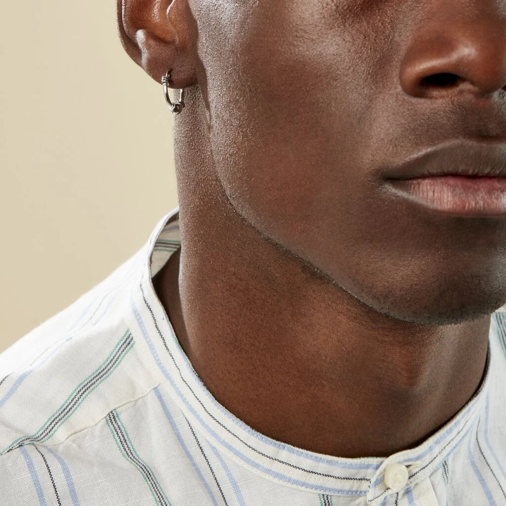 Créole Unitaire Ian Argent Blanc 6 Créole Unitaire Ian Argent Blanc – Image 4