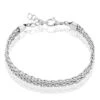 Bracelet Metropolitan Maille Fantaisie Acier Blanc -Garmin Soldes FIBFBW0181 master