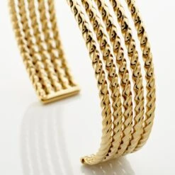 Bracelet Jonc Acier Dore Anthonyn -Garmin Soldes FIBFJW0287 view2