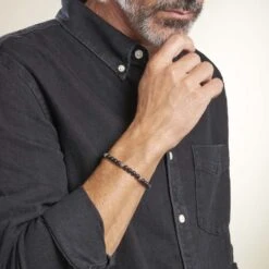 Bracelet Boules Acier Gris Laloun -Garmin Soldes FIBHBFN004 model0