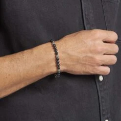 Bracelet Boules Acier Gris Laloun -Garmin Soldes FIBHBFN004 model1