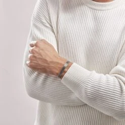 Bracelet Jonc Ouvert Acier Bicolore Anderson -Garmin Soldes FIBHBW008W model1