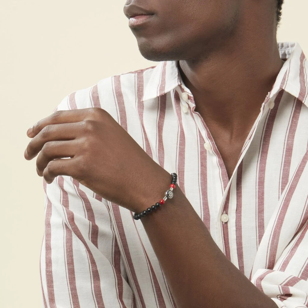 Bracelet Lysane Acier Blanc Pierre De Synthese Et Olivine 5 Bracelet Lysane Acier Blanc Pierre De Synthese Et Olivine – Image 3