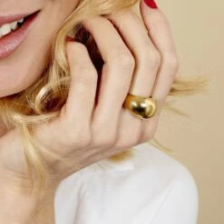 Bague Cleoria Acier Dore -Garmin Soldes FIDFJW0191 model1