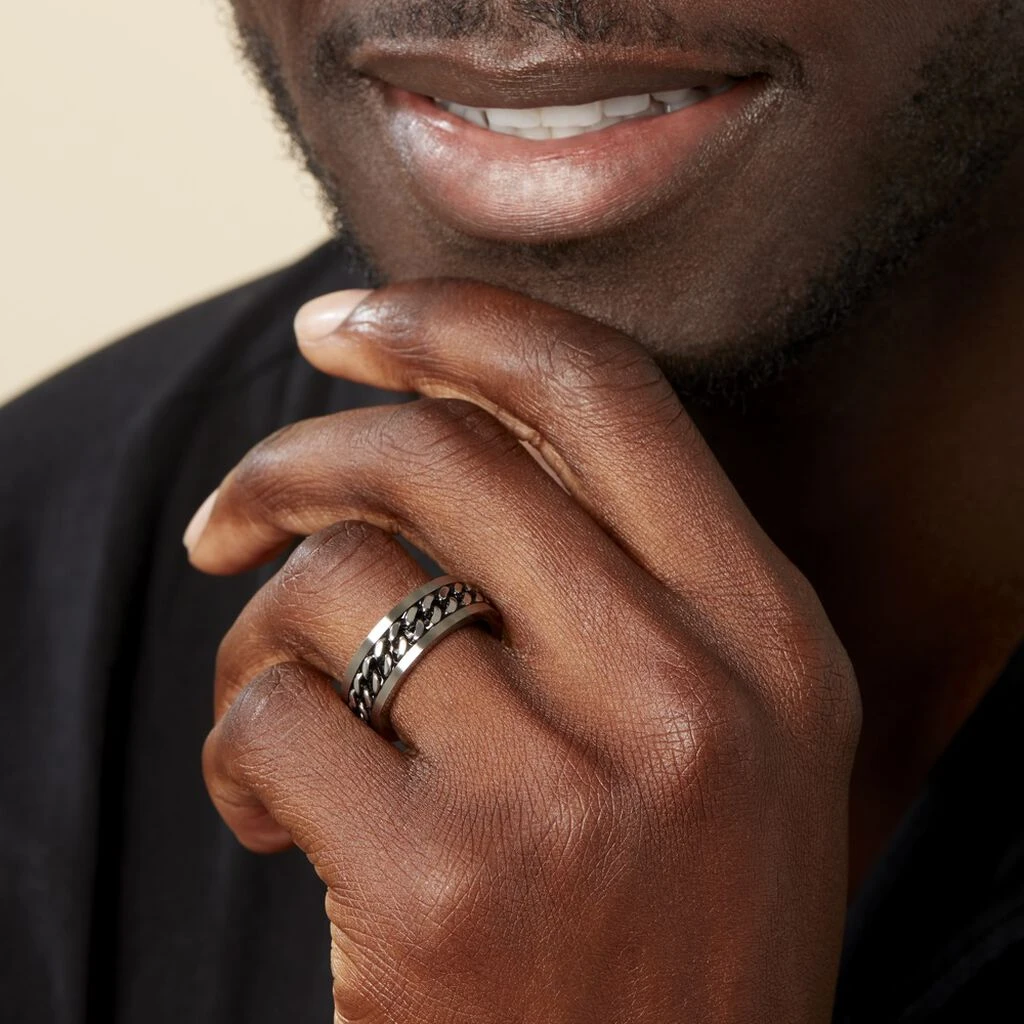 Bague Gaston Acier Blanc 9 Bague Gaston Acier Blanc – Image 7