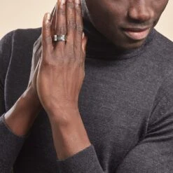 Bague Acier Blanc Walder -Garmin Soldes FIDHBW0325 model1