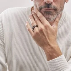 Bague Acier Noir Javiere -Garmin Soldes FIDHNW0023 model0