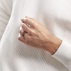 Bague Acier Noir Jakub -Garmin Soldes FIDHNW0027 model1