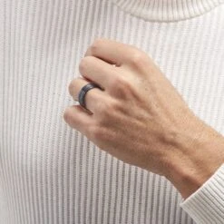 Bague Acier Noir Rick -Garmin Soldes FIDHNW0041 model1