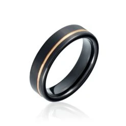 Bague Acier Noir Jacopo