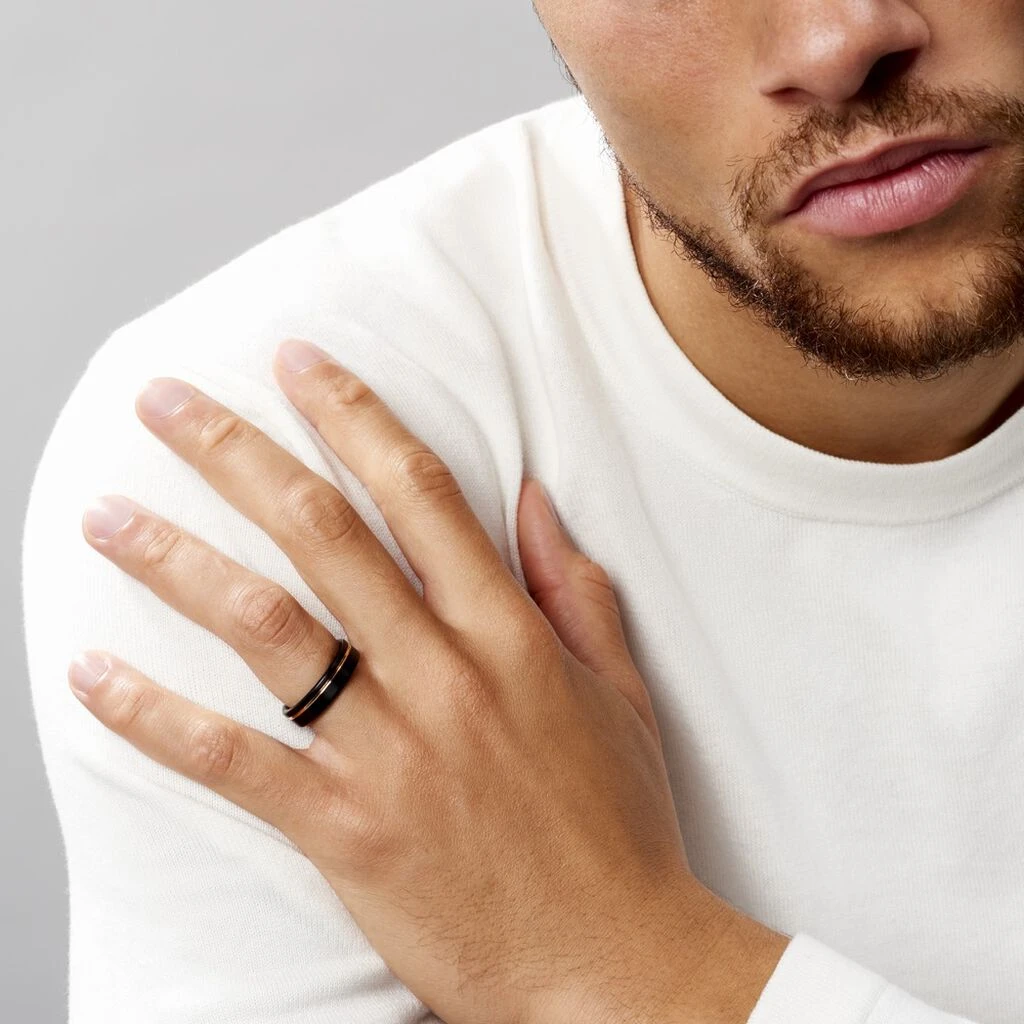 Bague Acier Noir Jacopo 7 Bague Acier Noir Jacopo – Image 5
