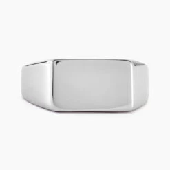 Chevalière Acier Gris Luciano