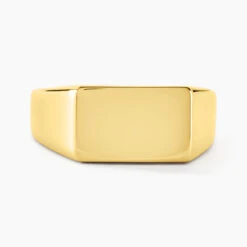 Chevalière Acier Doré Luciano