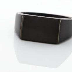 Chevalière Acier Noir Luciano -Garmin Soldes FIHHNW0043 view3