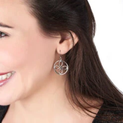 Boucles D'oreilles Pendantes Tessa Acier Blanc -Garmin Soldes FIOFBW0136 model0