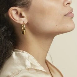 Créoles Acier Doré Ibbie -Garmin Soldes FIOFJW0142 model0