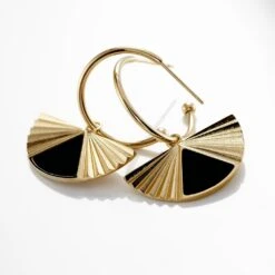 Créoles Acier Dore Sunshine -Garmin Soldes FIOFJWN001 view2