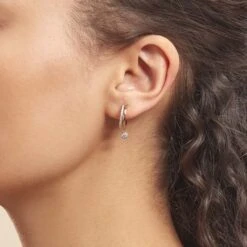 Créoles Plaqué Or Jaune Par Oxyde De Zirconium -Garmin Soldes FNOFJZW545 model0