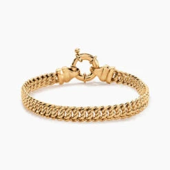 Bracelet Violette Plaqué Or Jaune