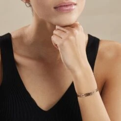 Bracelet Jonc Edmoneae Plaqué Or Jaune -Garmin Soldes FQBFJW0362 model0