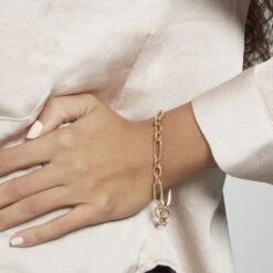 Bracelet Plaque Or Lavrenti -Garmin Soldes FQBFJW0642 model0