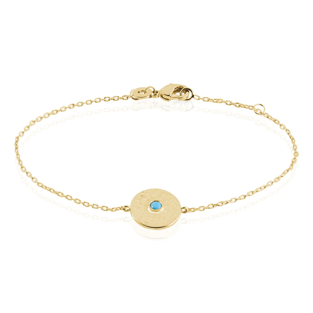 Bracelet Plaqué Or Jaune Zoila Pierre De Synthese 3 Bracelet Plaqué Or Jaune Zoila Pierre De Synthese