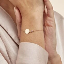 Bracelet Giusto Plaque Or Oxyde De Zirconium -Garmin Soldes FQBFJZS005 model1