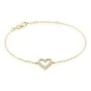 Bracelet Plaqué Or Jaune Fae Oxydes De Zirconium