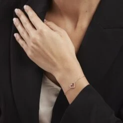 Bracelet Plaqué Or Jaune Fae Oxydes De Zirconium -Garmin Soldes FQBFJZS009 model0