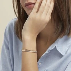 Bracelet Jonc Zoila Plaqué Or Pierre De Synthese Et Oxyde 8 Bracelet Jonc Zoila Plaqué Or Pierre De Synthese Et Oxyde -Garmin Soldes FQBFJZW278 model0