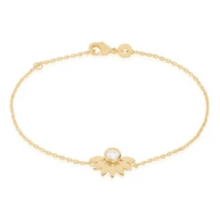 Bracelet Varia Plaqué Or Jaune Oxyde De Zirconium