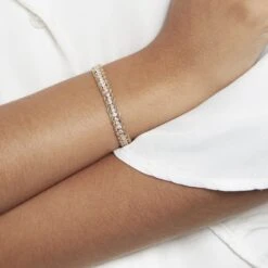 Bracelet Laur Plaqué Oxyde De Zirconium -Garmin Soldes FQBFJZW392 model1