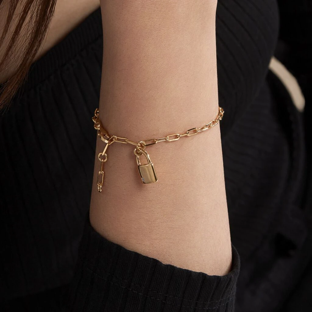 Bracelet Plaqué Or Guirec Oxyde De Zirconium 6 Bracelet Plaqué Or Guirec Oxyde De Zirconium – Image 4