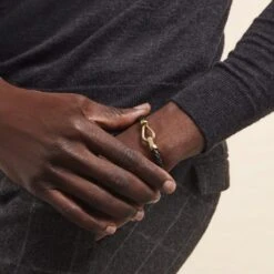 Bracelet Plaqué Or Steve Cuir -Garmin Soldes FQBHJW0151 model0