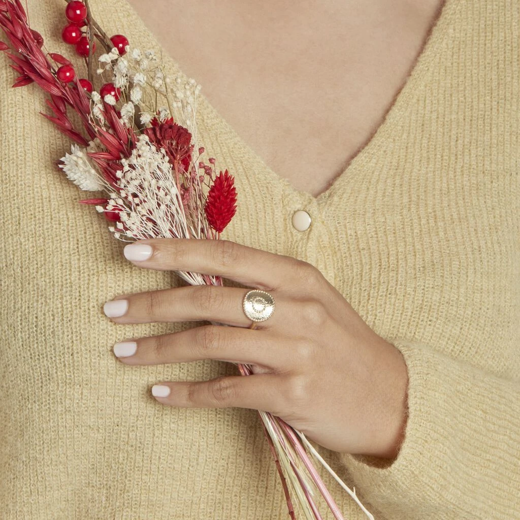 Bague Laria Plaque Or Jaune 8 Bague Laria Plaque Or Jaune – Image 6