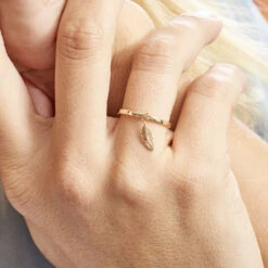 Bague Plaqué Or Jaune Libby -Garmin Soldes FQDFJW0399 model1