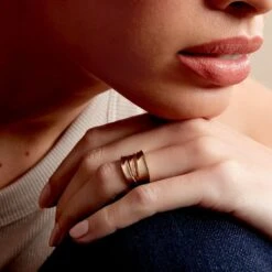 Bague Edwyna Plaqué Or Jaune -Garmin Soldes FQDFJW0408 model0