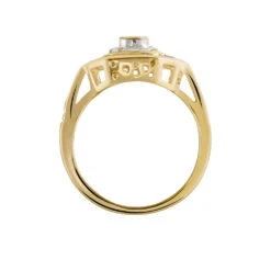 Bague Hans Plaqué Or Oxyde Pierre -Garmin Soldes FQDFJXB146 view2