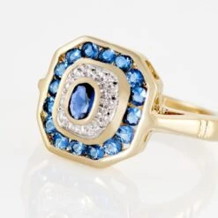 Bague Hans Plaqué Or Oxyde Pierre -Garmin Soldes FQDFJXB146 view3